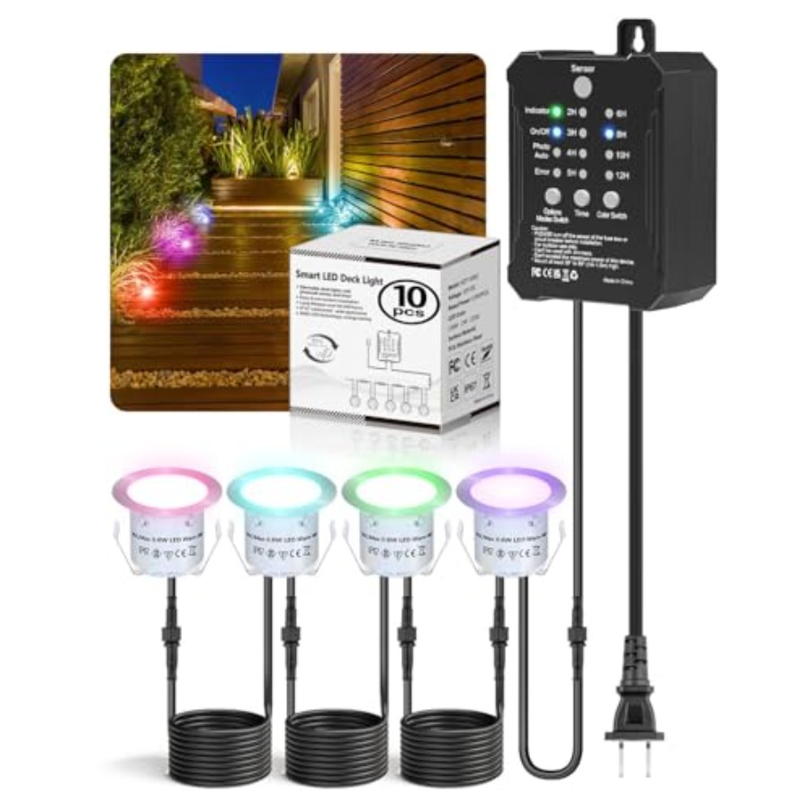 Outdoor Lighting Kit With Transformer - Zestaw oświetlenia RGB do tarasu z