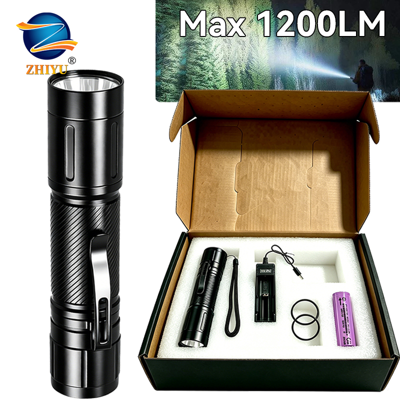 Outdoor Lighting B&Q - Latarka LED o mocy 1200LM z