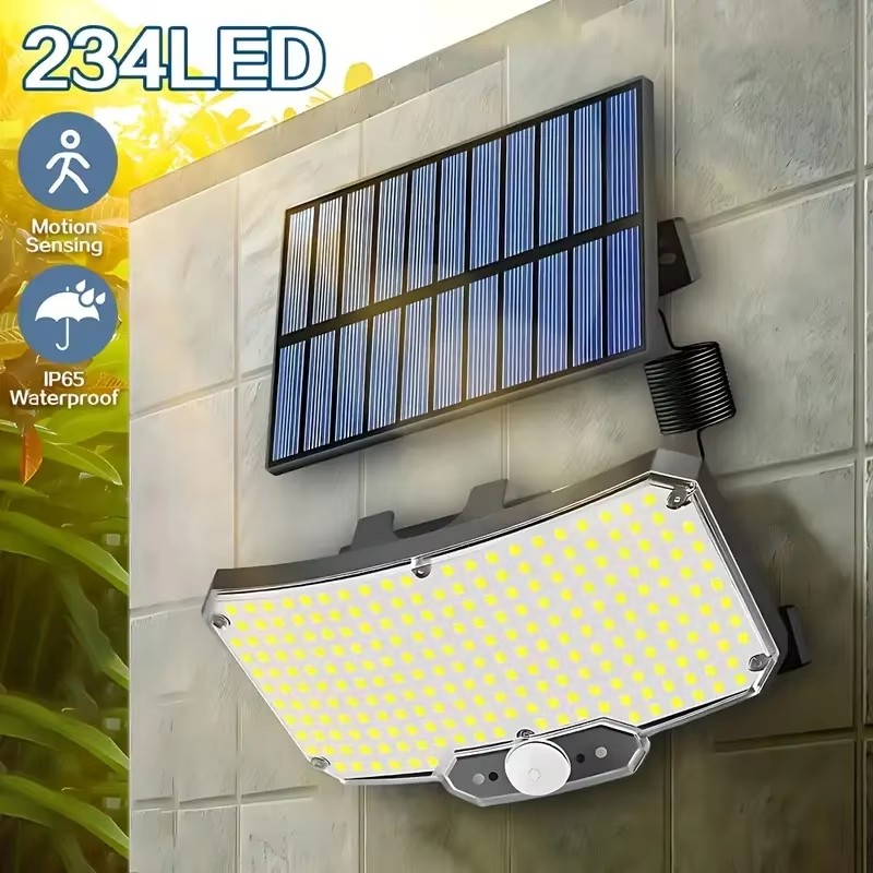 Outdoor Lighting With Motion Sensor - 234 LED Solarne Lampy Zewnętrzne z