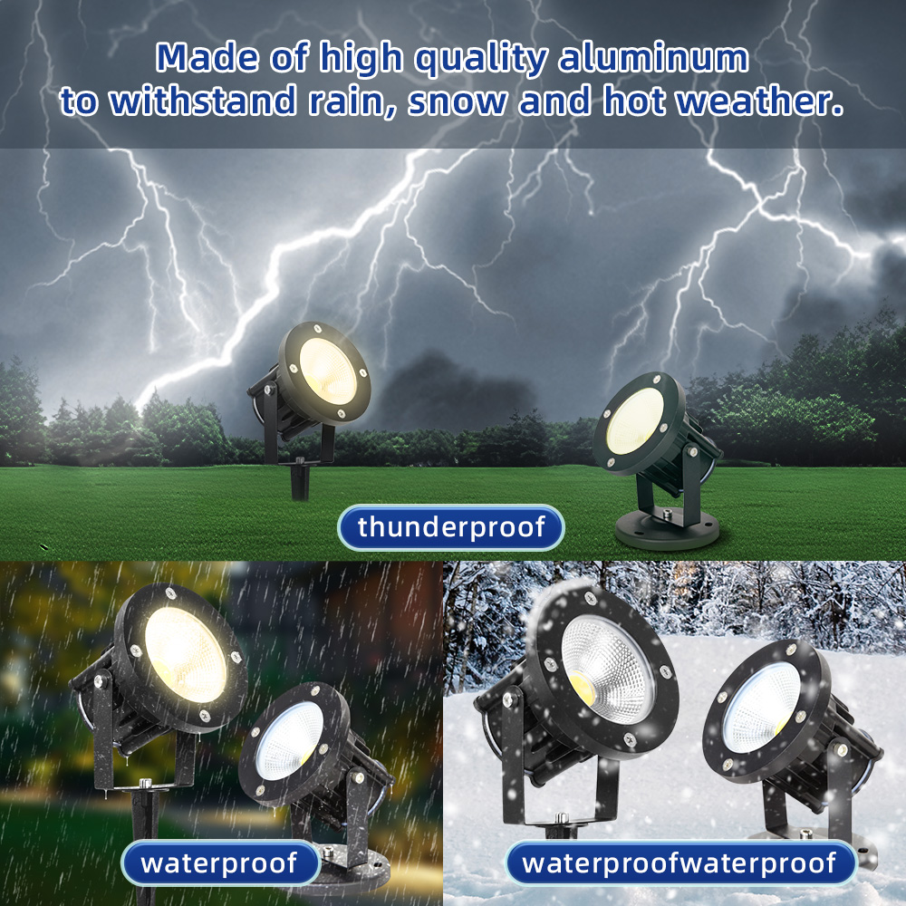 Outdoor Lighting Effects - Oświetlenie ogrodowe LED GU10, lampa trawnikowa,