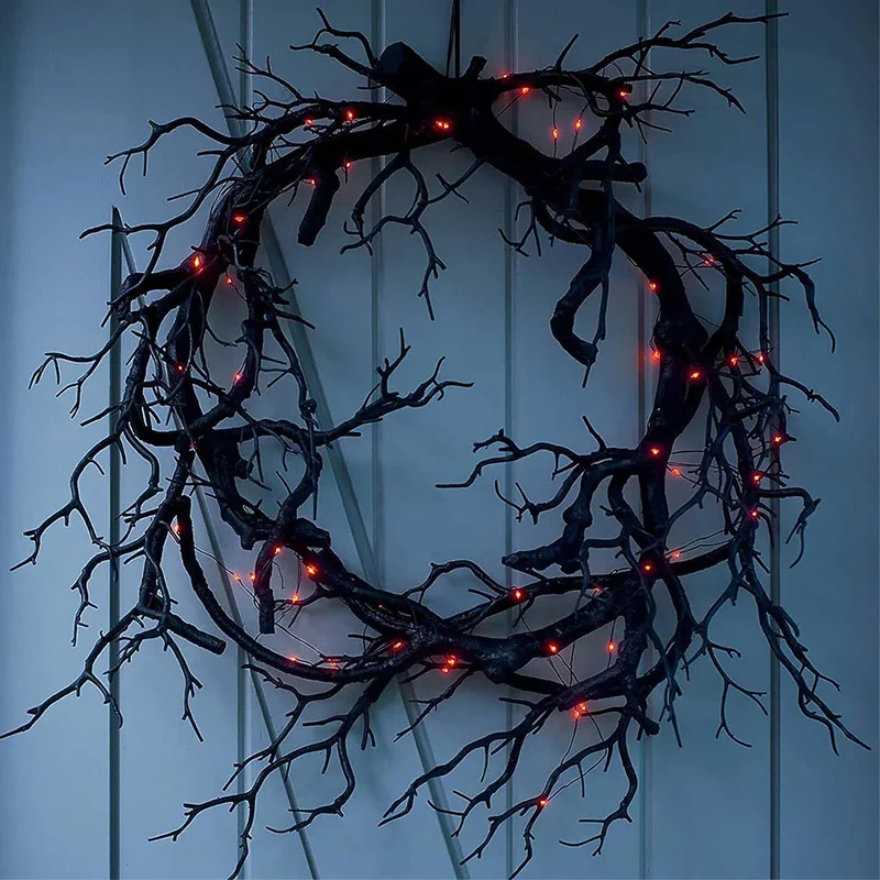 Outdoor Lighting Effects - Dekoracja na Halloween Dekoracja wieniec na