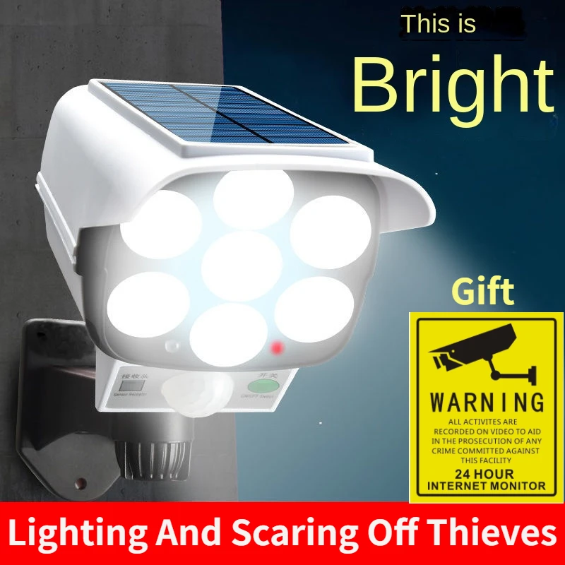 Outdoor Lighting With Motion Sensor - Zewnętrzna lampa słoneczna z czujnikiem ruchu