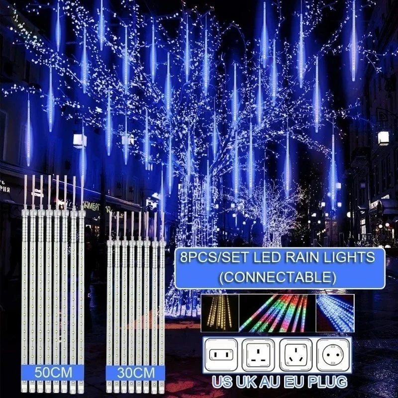 Outdoor Lighting Effects - 30cm /50cm Wodoodporny deszcz meteorytów 8