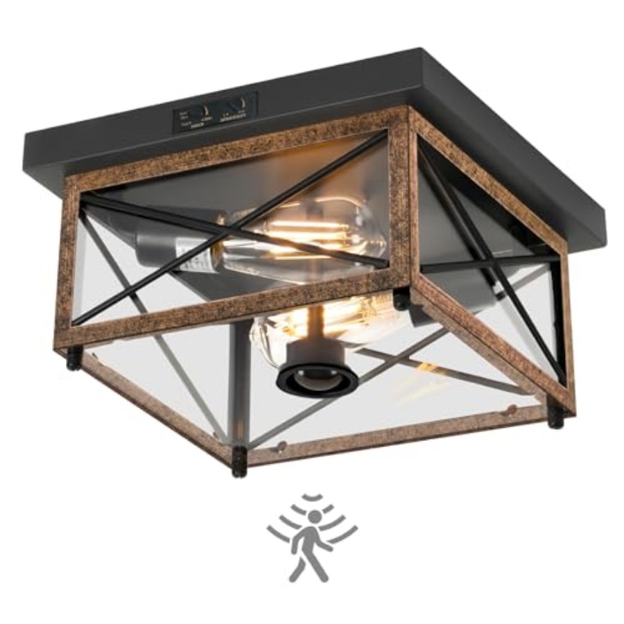 Outdoor Lighting With Motion Sensor - Zewnętrzna lampa sufitowa z czujnikiem ruchu,