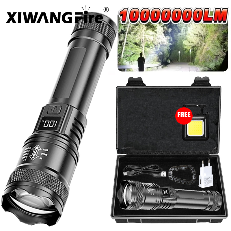 Outdoor Lighting B&Q - Ultra Jasna Latarka LED 2000LM Typ-C