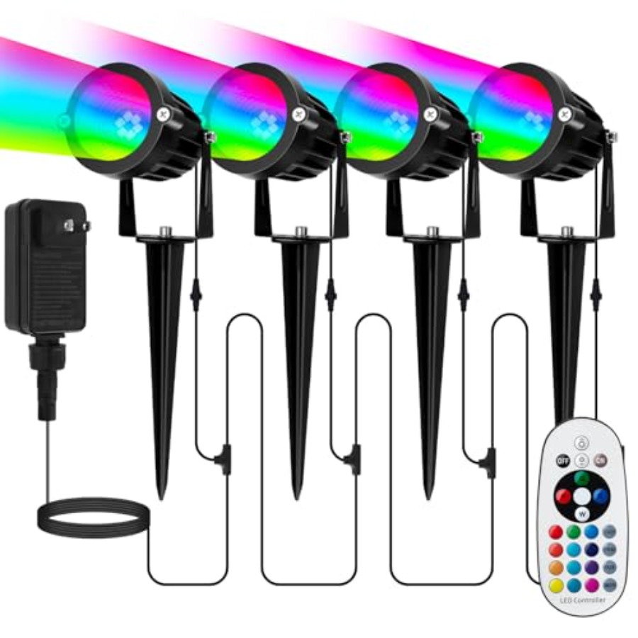 Outdoor Lighting Kit With Transformer - Reflektor zewnętrzny na Halloween i Boże