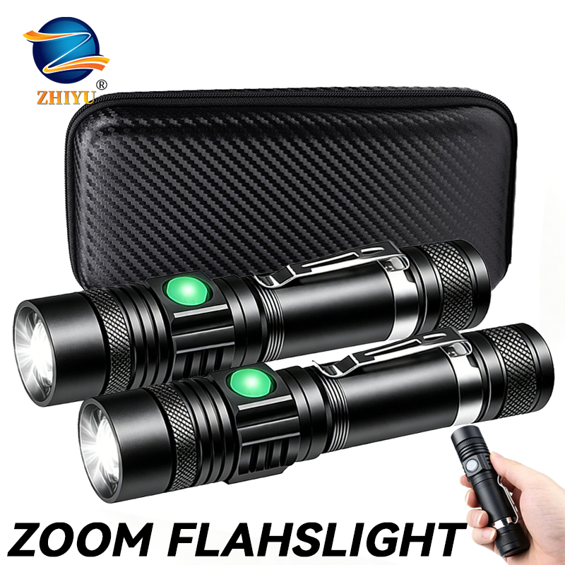 Outdoor Lighting B&Q - Latarka LED T6 z możliwością ładowania,