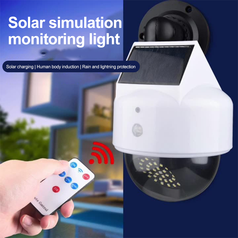 Outdoor Lighting With Motion Sensor - Kamera symulująca energię słoneczną Czujnik ruchu