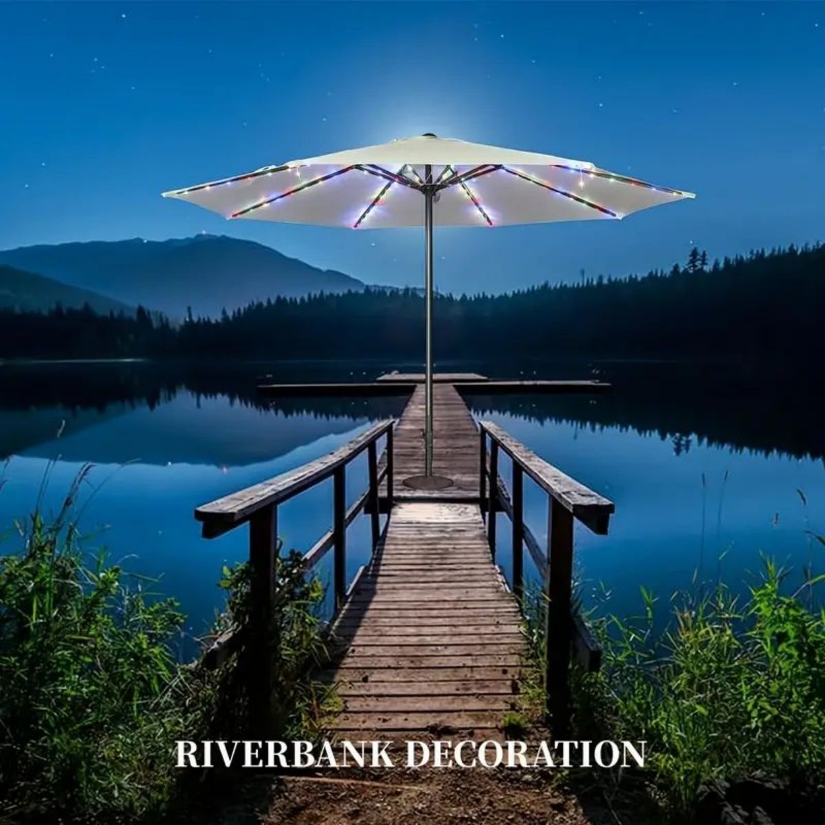 1 szt. Oświetlenie parasola na – Outdoor Lighting For Your Yard recenzja i cena