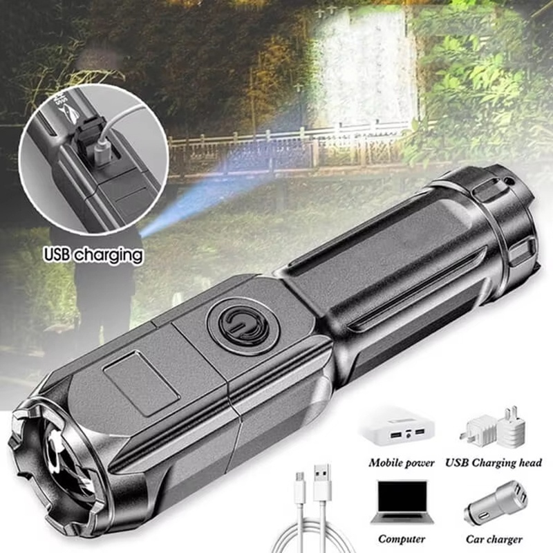 Mocna Latarka LED USB Akumulat – Outdoor Lighting Ideas For Party recenzja i cena