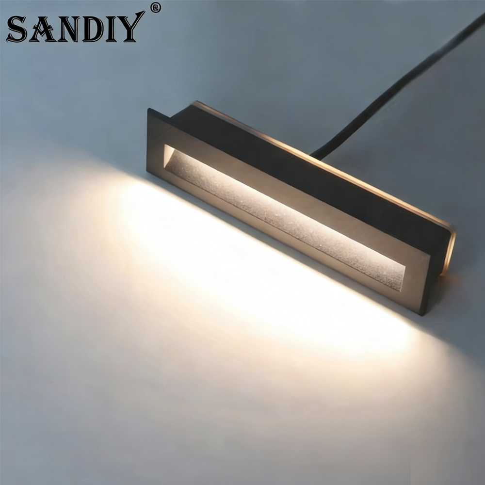 SANDIY Lampy schodowe Kinkiet  – Outdoor Lighting Recessed recenzja i cena