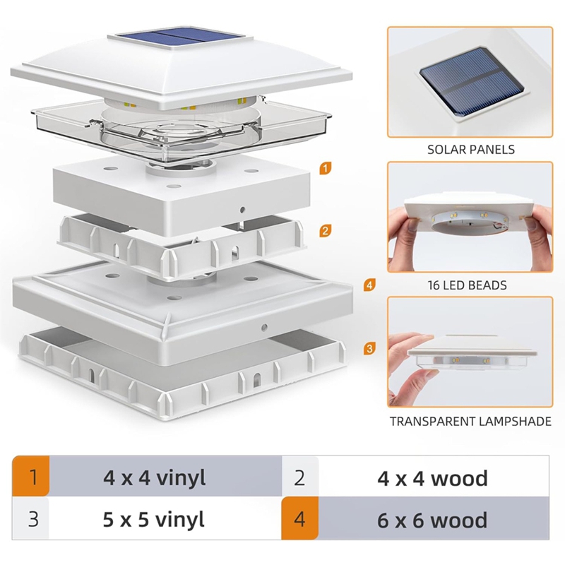 4 sztuki solarnych lamp na słu – Outdoor Lighting Deck recenzja i cena