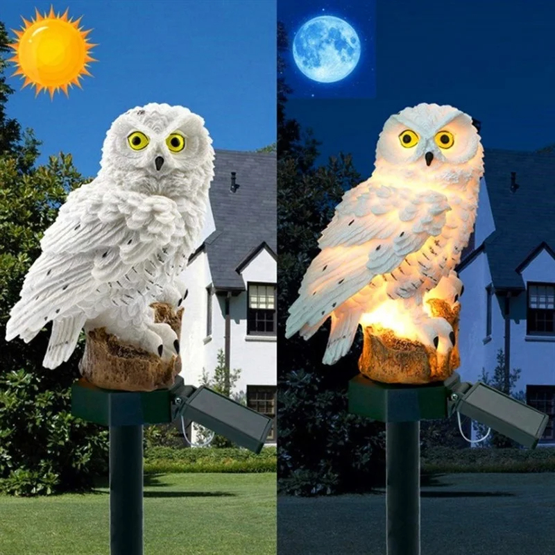 Solarna Statua Sowy, Lampa Ogr – Outdoor Lighting Effects recenzja i cena