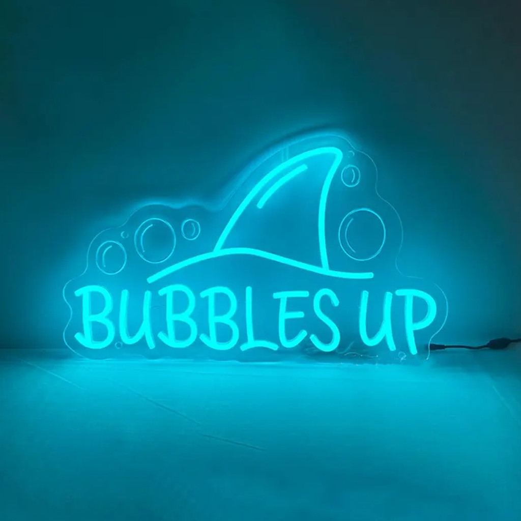 Neonowy szyld Bubbles Up, neon – Outdoor Lighting Quotes recenzja i cena