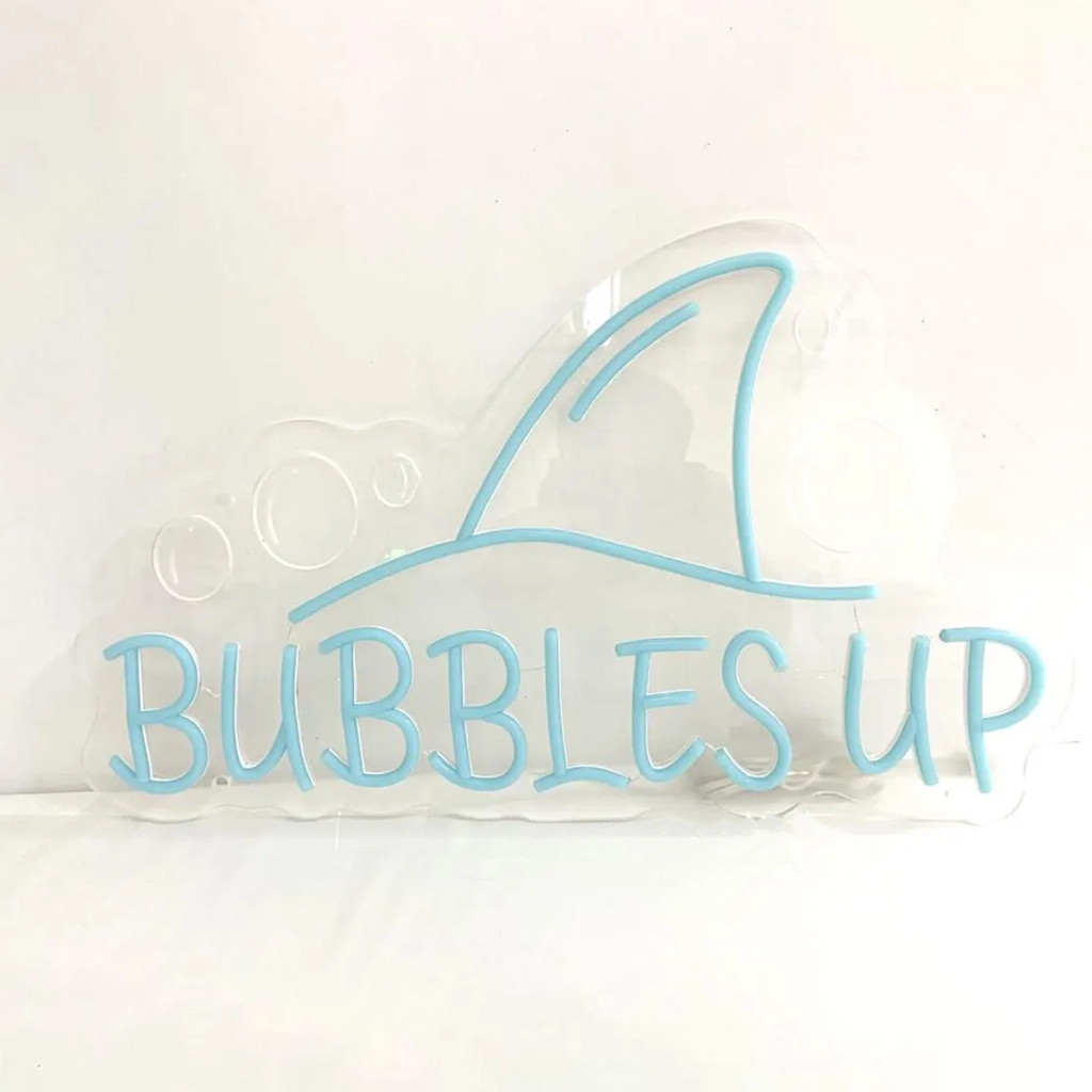Neonowy szyld Bubbles Up, neon – Outdoor Lighting Quotes recenzja i cena