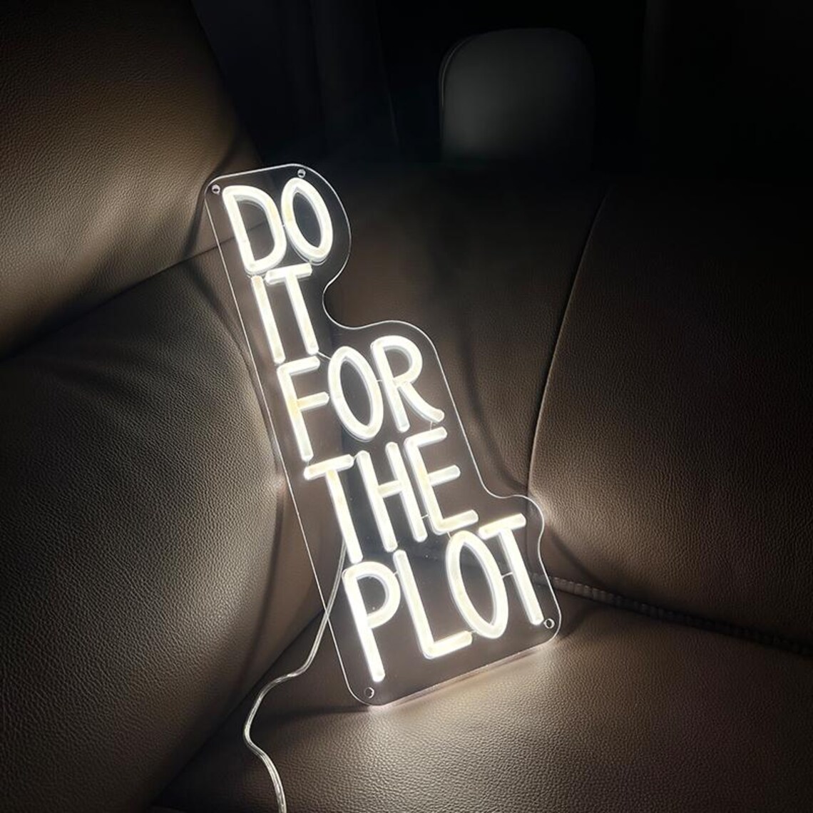 Neon z napisem: Do It For The  – Outdoor Lighting Quotes recenzja i cena