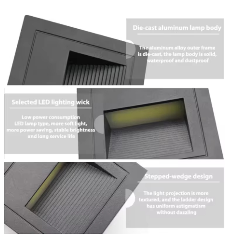 Lampa schodowa LED, kinkiet 3W – Outdoor Lighting Recessed recenzja i cena