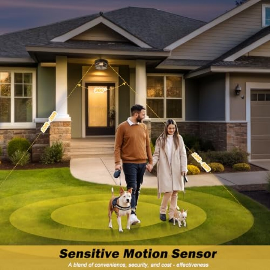 Zewnętrzna lampa sufitowa z cz – Outdoor Lighting With Motion Sensor recenzja i cena