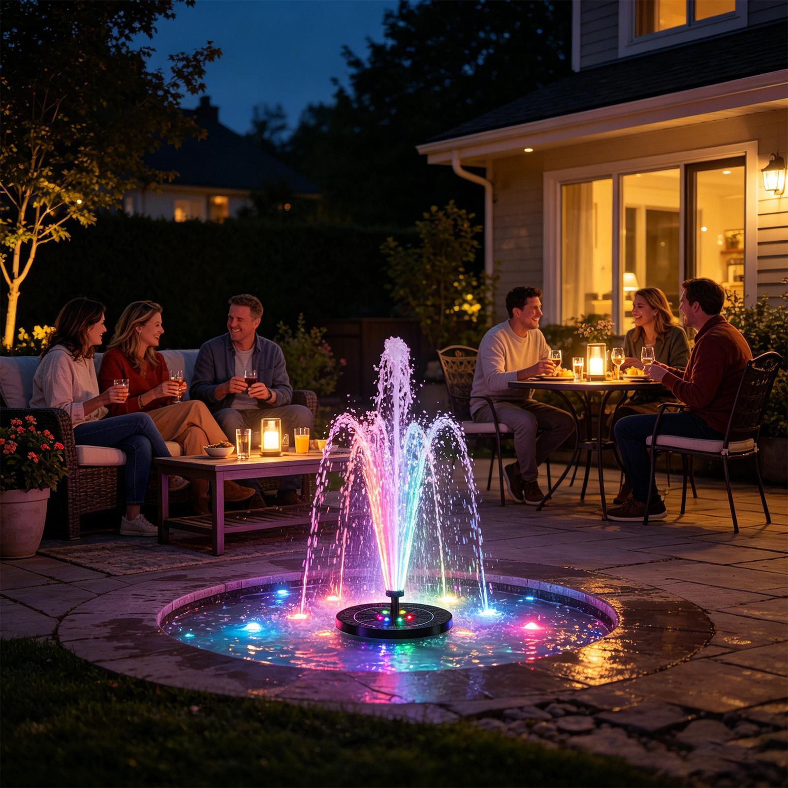 Pływająca solarna fontanna do  – Outdoor Lighting Deck recenzja i cena